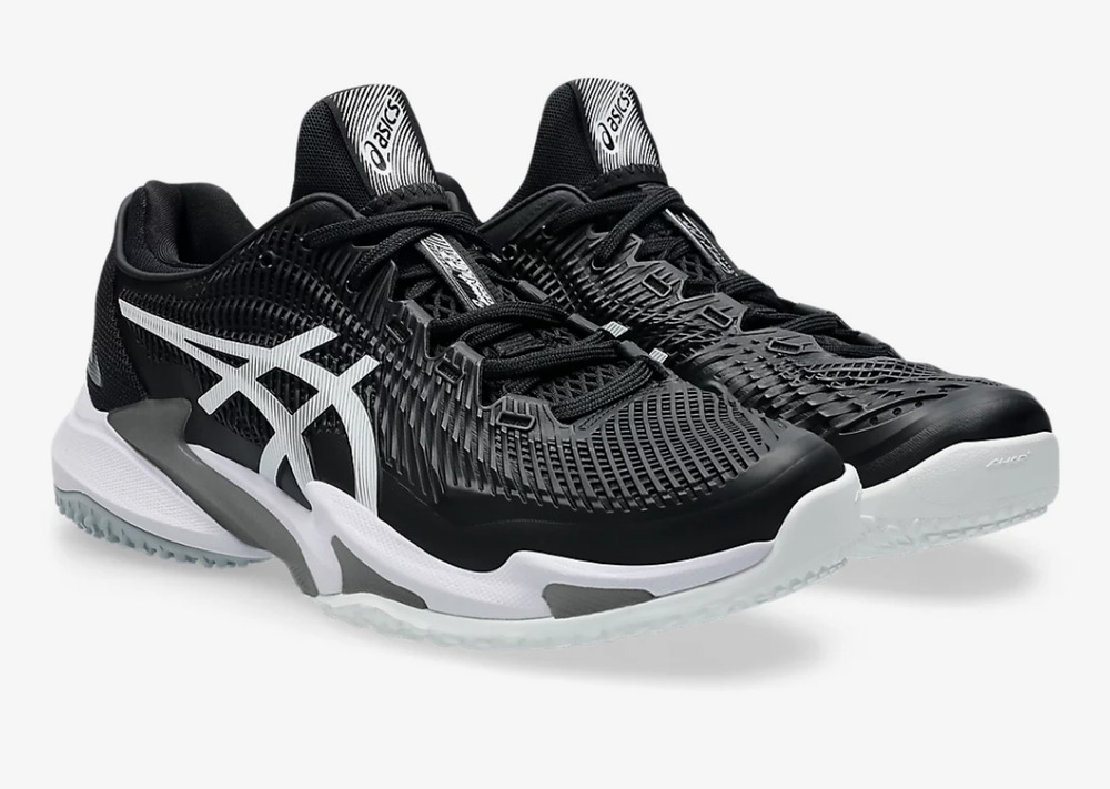 Asics Court FF 3 OC Men's Shoes White Black 1041A369 Size 9 US
